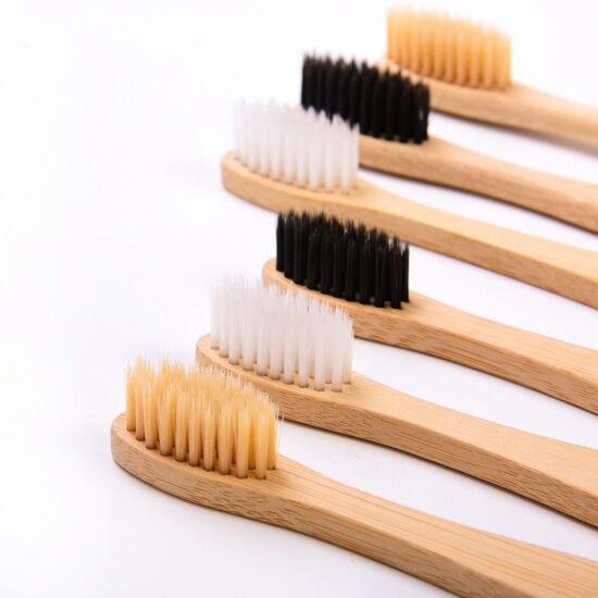 10-Pack Bamboo Toothbrush Set with Soft Charcoal Bristles – Eco-Friendly and Biodegradable