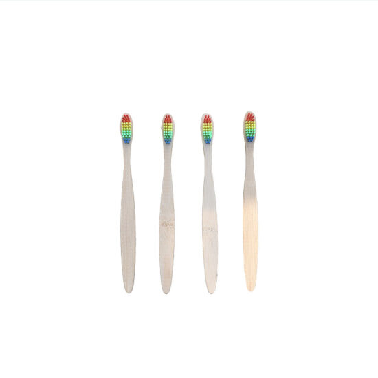 10-pack soft bristle bamboo toothbrushes for home and hotel use