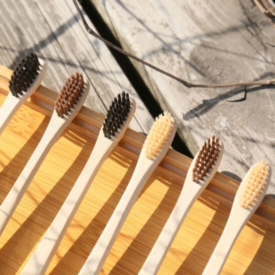 Japanese Style Small Head Bamboo Toothbrush with Soft Bamboo Fiber Bristles