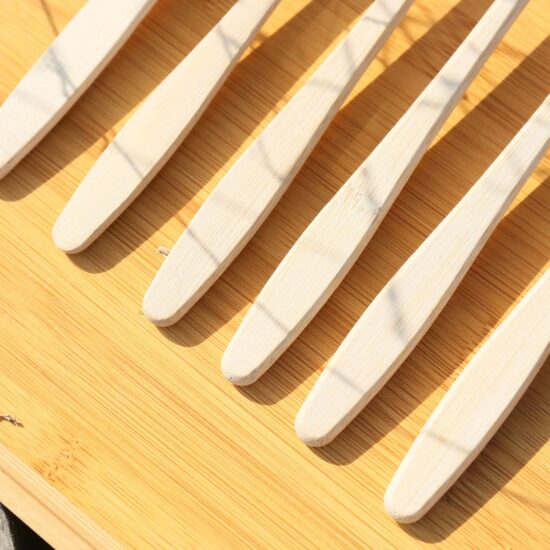 Japanese Style Small Head Bamboo Toothbrush with Soft Bamboo Fiber Bristles