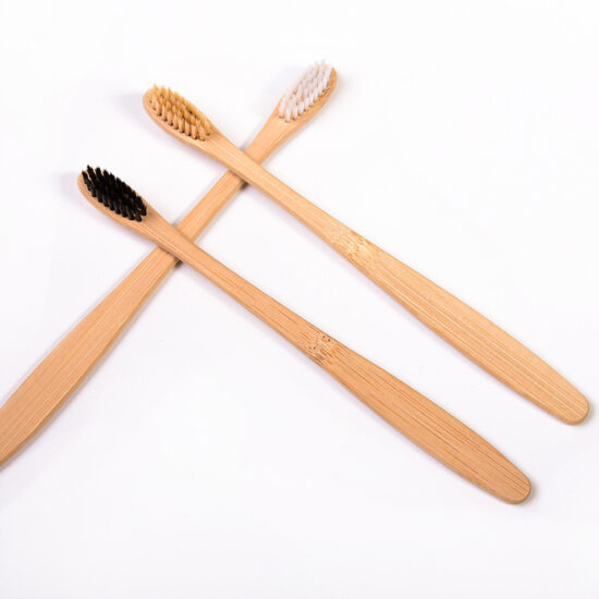 Reusable Bamboo Toothbrush with Wooden Handle – Custom Logo for Hotels and BnBs