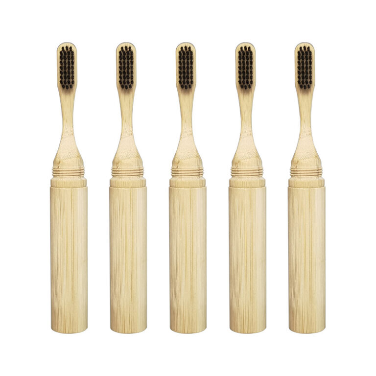 Bamboo Toothbrush Sample with Soft Charcoal Bristles – Eco-Friendly Oral Care Tool