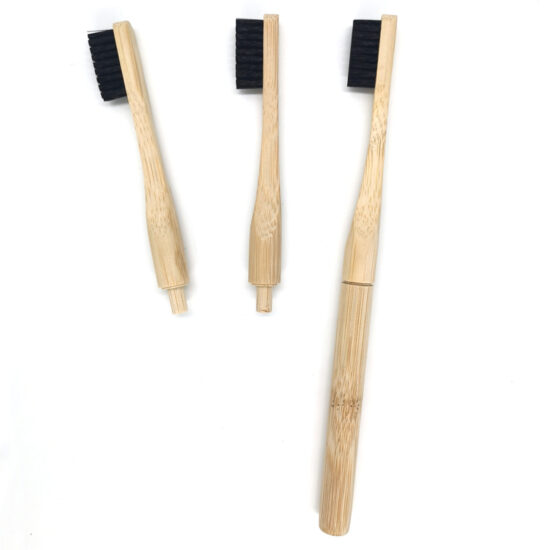 Bamboo Toothbrush Sample with Soft Charcoal Bristles – Eco-Friendly Oral Care Tool
