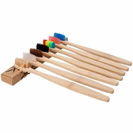 Biodegradable Bamboo Hotel Toothbrush Set with Soft Charcoal Bristles – 10 Pack
