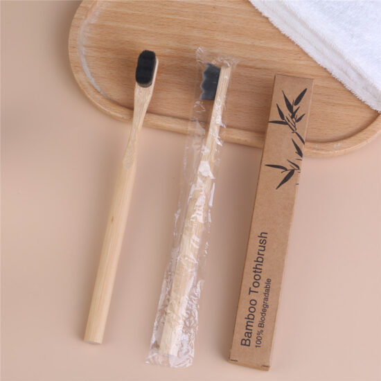 Bulk Eco-Friendly Disposable Bamboo Toothbrush with Soft Bristles for Hotel and Gingival Care
