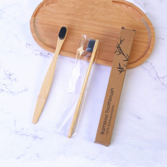 Bulk Eco-Friendly Disposable Bamboo Toothbrush with Soft Bristles for Hotel and Gingival Care