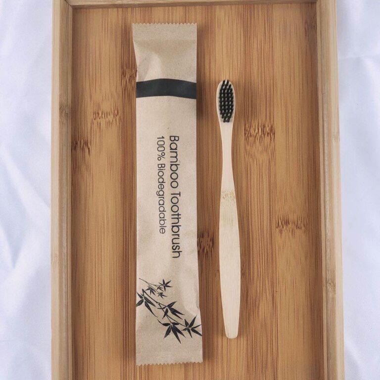 Multi-Pack Bamboo Toothbrush Set with Ergonomic Handles and Color Bristles