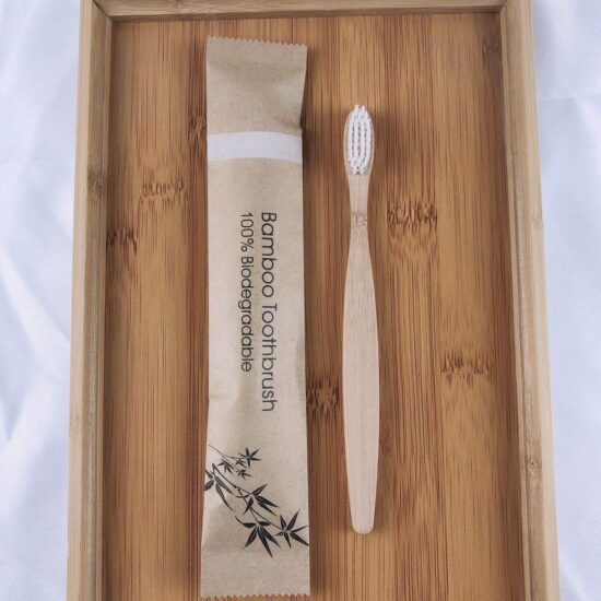 Multi-Pack Bamboo Toothbrush Set with Ergonomic Handles and Color Bristles