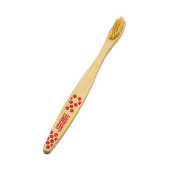 Portable Kids Bamboo Toothbrush with Small Head and Charcoal Soft Bristles – Hotel & Travel Friendly