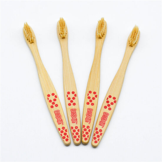 Portable Kids Bamboo Toothbrush with Small Head and Charcoal Soft Bristles – Hotel & Travel Friendly