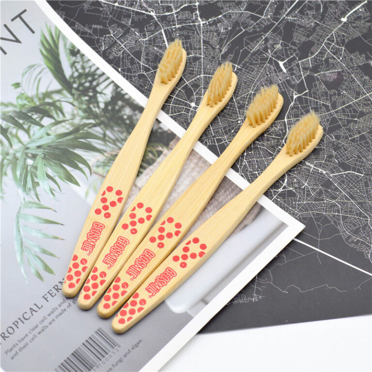 Portable Kids Bamboo Toothbrush with Small Head and Charcoal Soft Bristles – Hotel & Travel Friendly