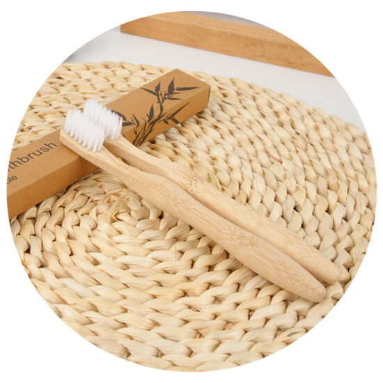 Gourd-Handle Bamboo Toothbrush for Kids and Hotel Use