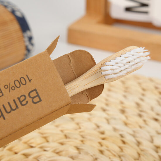 Gourd-Handle Bamboo Toothbrush for Kids and Hotel Use