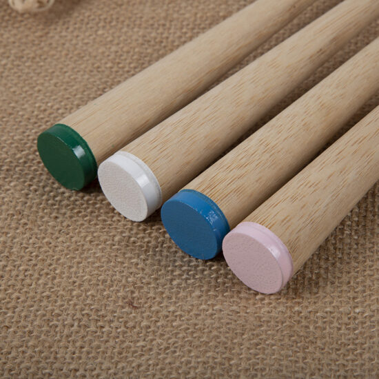 Bamboo and wood toothbrush with large tapered tail and natural boar and horse hair bristles