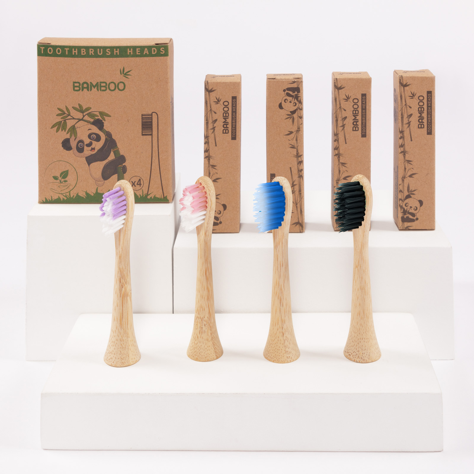 Bamboo electric toothbrush with magnetic levitation and smart induction charging