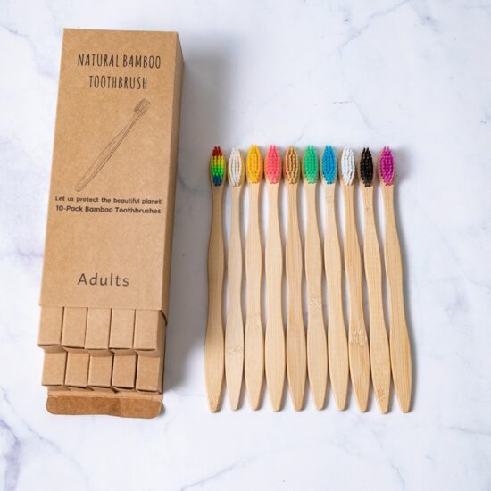  Bamboo Hotel Toothbrush Set with Soft Charcoal Bristles and Wooden HandleHigh-quality biodegradable bamboo toothbrushes designed for hotel use. Featuring soft charcoal-infused bristles and a smooth bamboo handle with customizable logo options, this toothbrush set is the ideal sustainable solution for hospitality businesses.