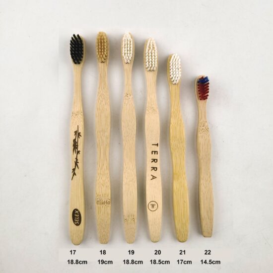 Natural Bamboo Toothbrush Set for Hotel and Guest Use