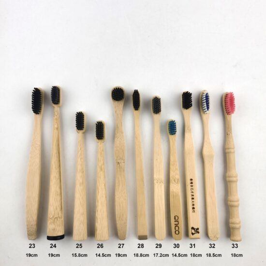Natural Bamboo Toothbrush Set for Hotel and Guest Use