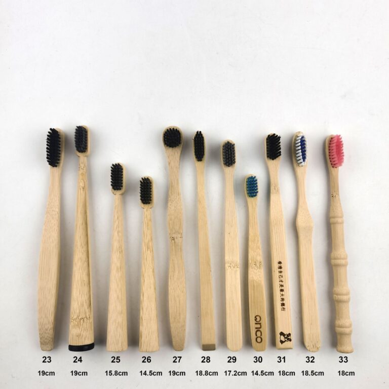 Natural Bamboo Toothbrush Set for Hotel and Guest Use