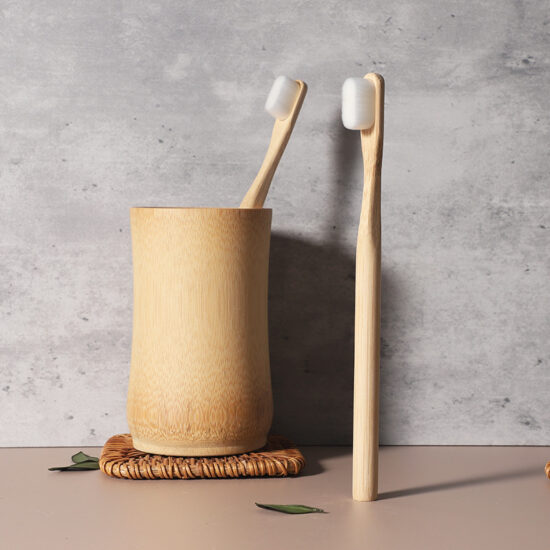 Disposable Ultra-Soft Bamboo Toothbrush with Thousands of Bristles for Hotel & Daily Use