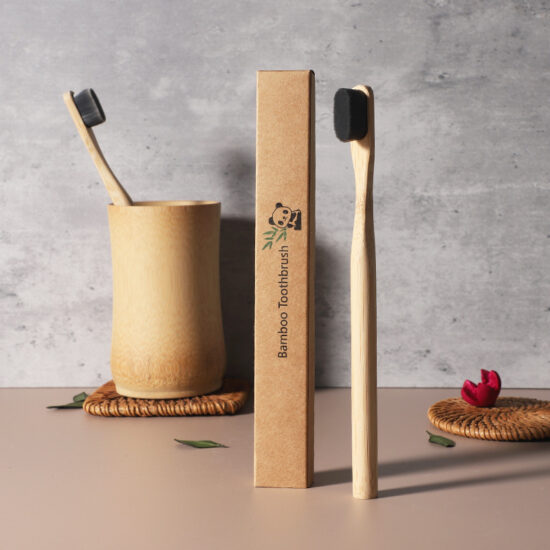 Disposable Ultra-Soft Bamboo Toothbrush with Thousands of Bristles for Hotel & Daily Use