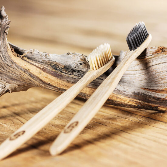 Eco-Friendly Japanese Bamboo Toothbrush with Custom Engraved Logo for Hotels