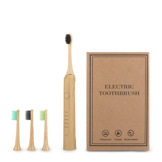 Wooden bamboo sonic electric toothbrush with eco-friendly gift box