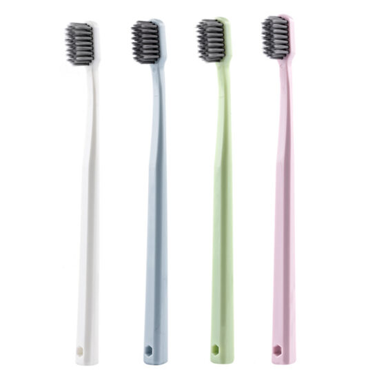 Shuguang Brand Bamboo Charcoal Nano Antibacterial Soft Bristle Toothbrush for Adults Single Pack