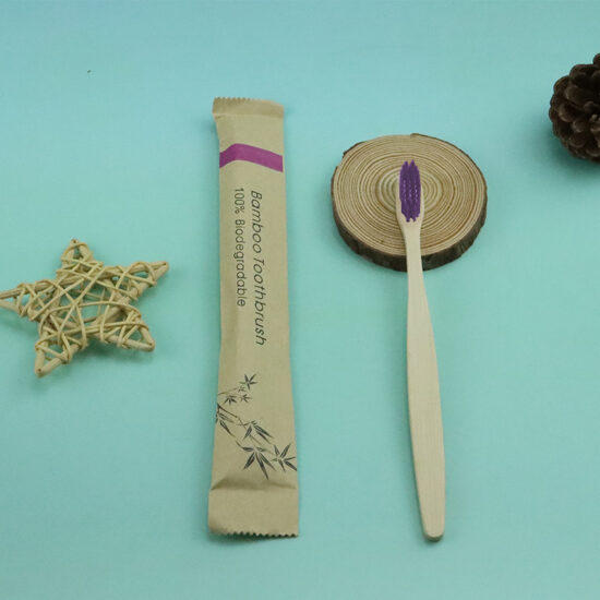 Adult Soft Bamboo Toothbrush for Hotel and Travel Use – Bagged and Eco-Friendly