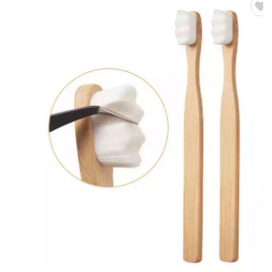 Ultra soft toothbrush with dense 10,000 fine bristles for adults and children

