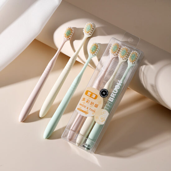 Wheat Straw Bamboo Charcoal Toothbrush with Small Head and Soft Bristles – Portable Adult Toothbrush