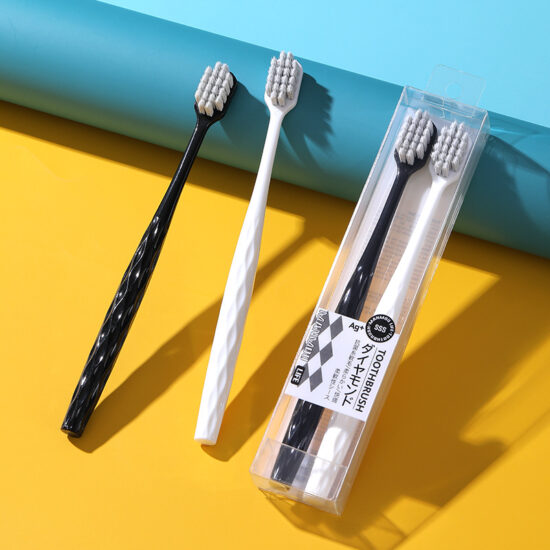 Wheat Straw Bamboo Charcoal Toothbrush with Small Head and Soft Bristles – Portable Adult Toothbrush