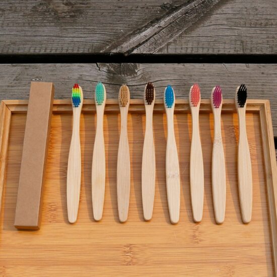 14cm Baby Bamboo Toothbrush with Soft Bristles Individually Wrapped