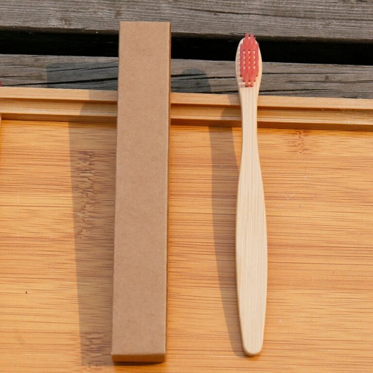 14cm Baby Bamboo Toothbrush with Soft Bristles Individually Wrapped