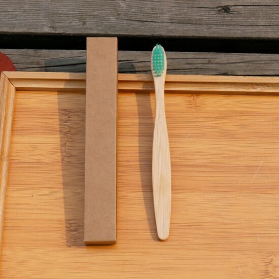 14cm Baby Bamboo Toothbrush with Soft Bristles Individually Wrapped