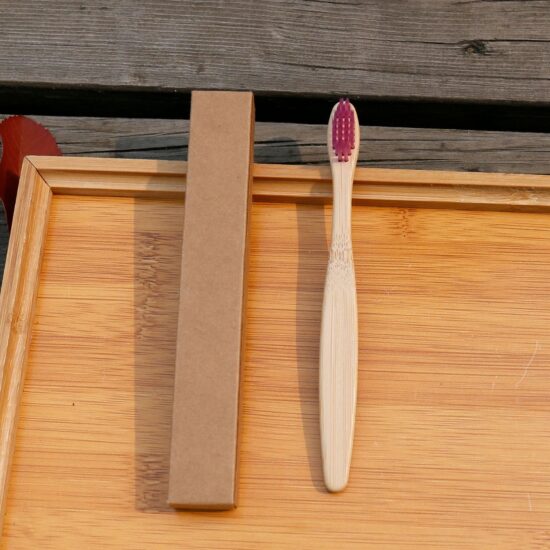 14cm Baby Bamboo Toothbrush with Soft Bristles Individually Wrapped
