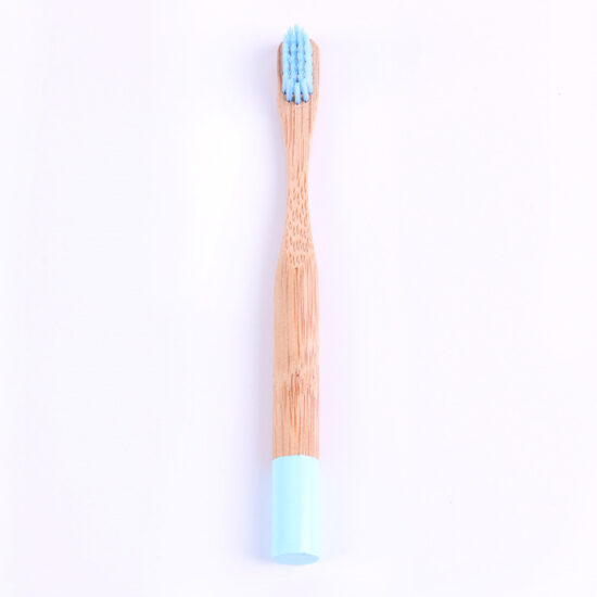 Children’s Bamboo Toothbrush with Round Handle and Soft Bamboo Charcoal Bristles
