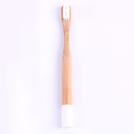 Children’s Bamboo Toothbrush with Round Handle and Soft Bamboo Charcoal Bristles