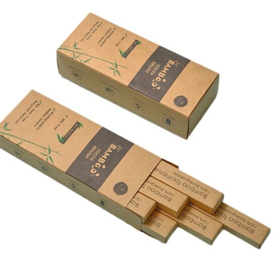Hotel Bamboo Toothbrush with Natural Bamboo Handle and Nylon Soft & Tapered Bristles