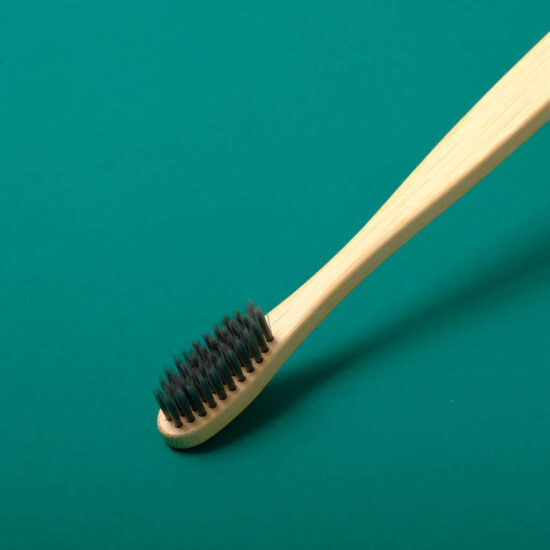Hotel Bamboo Toothbrush with Natural Bamboo Handle and Nylon Soft & Tapered Bristles