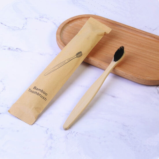 Soft Bamboo Toothbrush with Charcoal Bristles – Family Pack for Adults