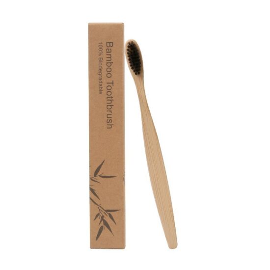 Soft Bamboo Toothbrush with Charcoal Bristles – Family Pack for Adults