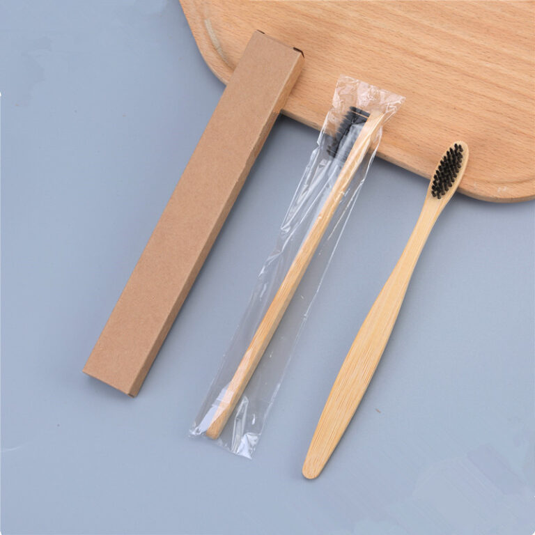 Soft Bamboo Toothbrush with Charcoal Bristles – Family Pack for Adults