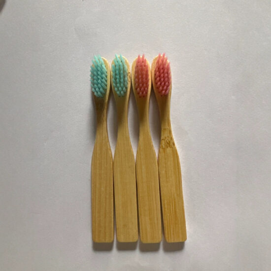 Children's Bamboo Toothbrush with Soft Bristles and Custom Logo for Hotels and Homestays

