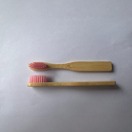 Children's Bamboo Toothbrush with Soft Bristles and Custom Logo for Hotels and Homestays

