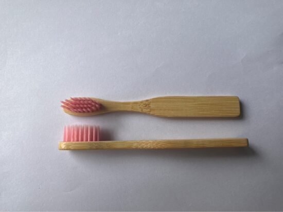 Children's Bamboo Toothbrush with Soft Bristles and Custom Logo for Hotels and Homestays

