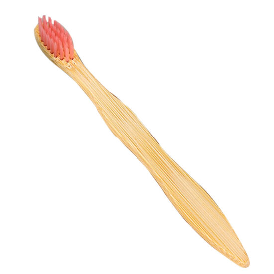 Eco-Friendly Bamboo Toothbrush with Charcoal Bristles for Kids and Hotels
