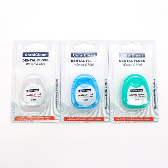 100pcs disposable high-elastic dental floss picks in a portable round container

