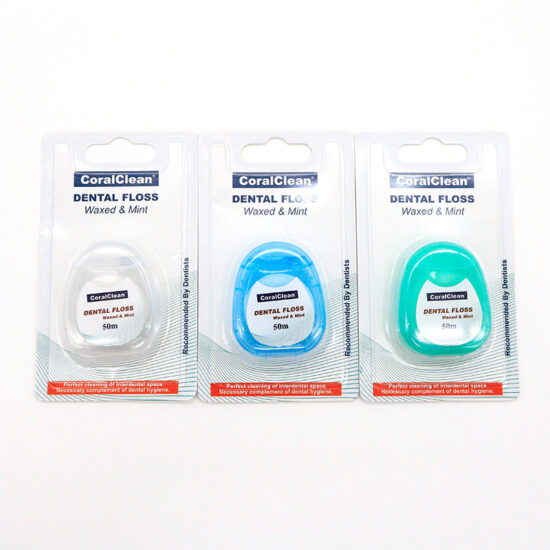 100pcs disposable high-elastic dental floss picks in a portable round container


