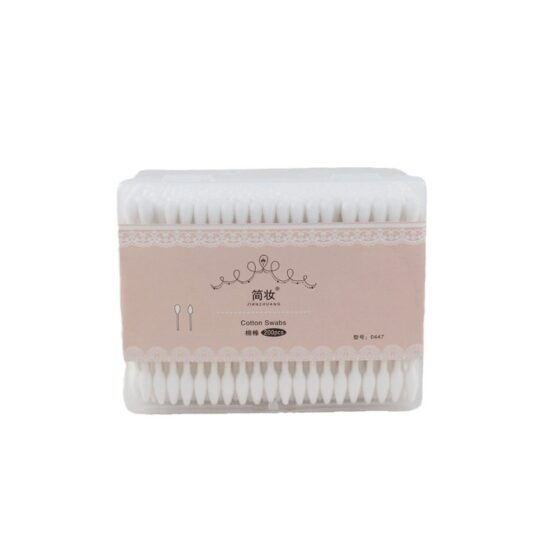 200pcs double-ended cotton swabs with wooden sticks for beauty and hygiene